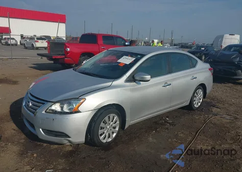 2014 Nissan Sentra S z USA, uszkodzony, nr VIN 3N1AB7AP5EL608659
